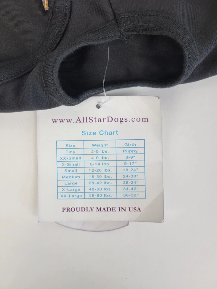 All Star Dogs Michigan Logo Black Vest Size XX Small - Image 3 of 4
