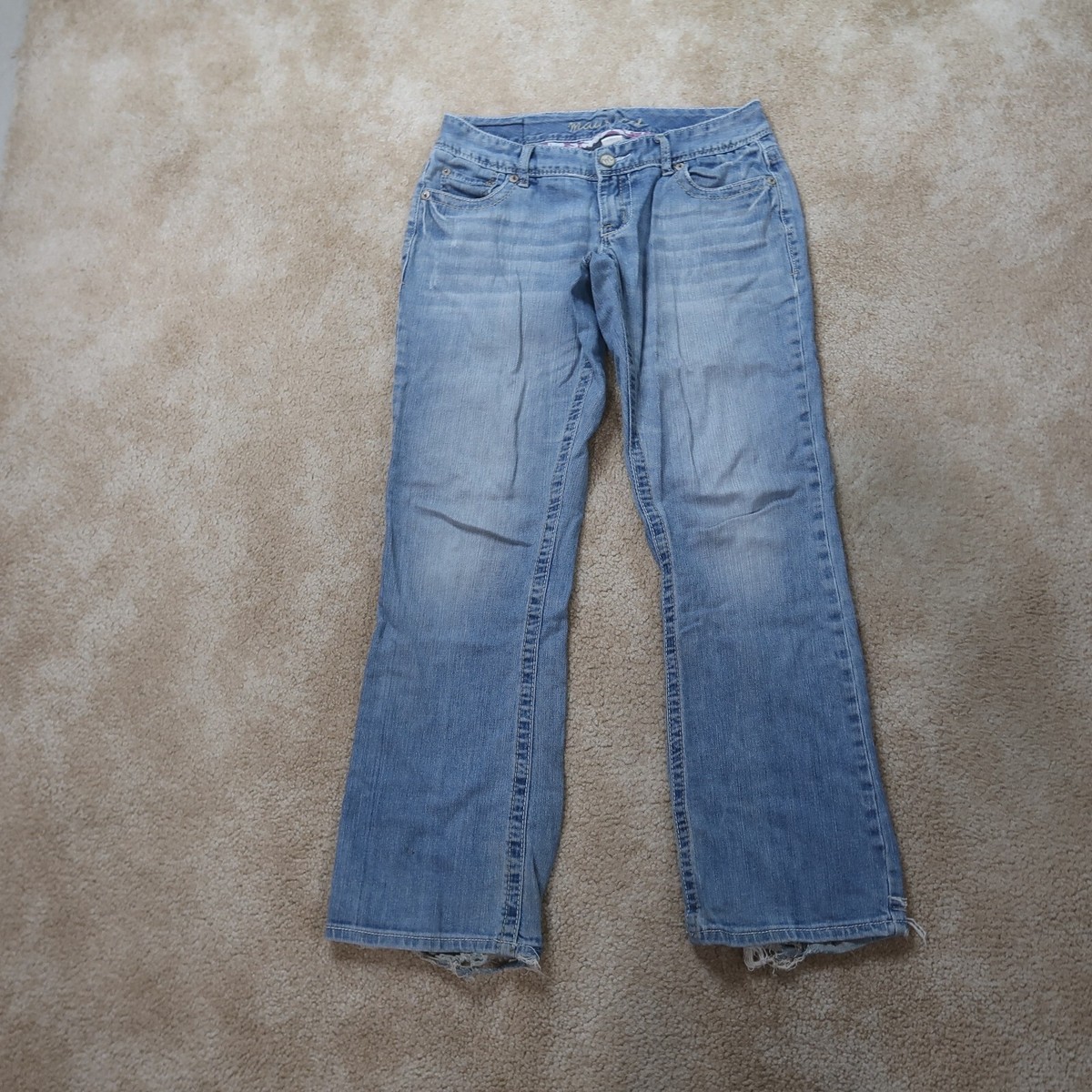 Maurices Bootcut Jeans Women's 5/6 Blue Denim Stretch Low rise