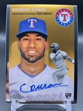 EZEQUIEL DURAN - 2023 Topps Chrome Platinum Anniversary Base Auto #CPA-ED Texas