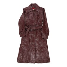 Bermans Leather Jacket - Small Burgundy Leather
