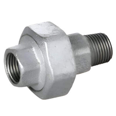 Verzinkte Temperguss Stecker/Buchse Union BSPT