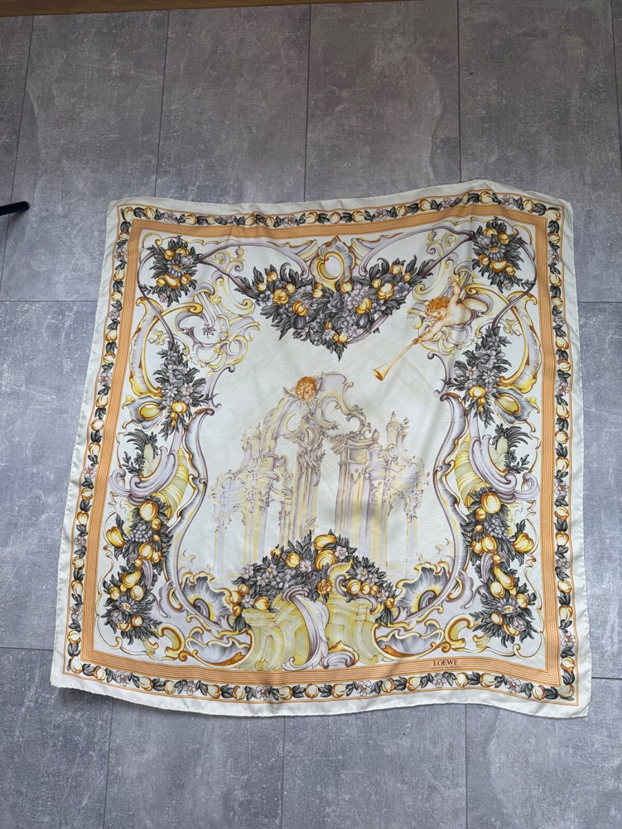 LOEWE Silk Valenciana Vintage Scarf | eBay