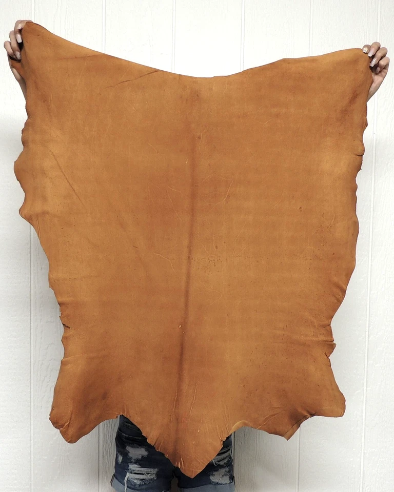 ACORN BUCKSKIN Leather Hide for Native Crafts Clothes Bags Laces Flute Pipe Bags - Image 2 of 4