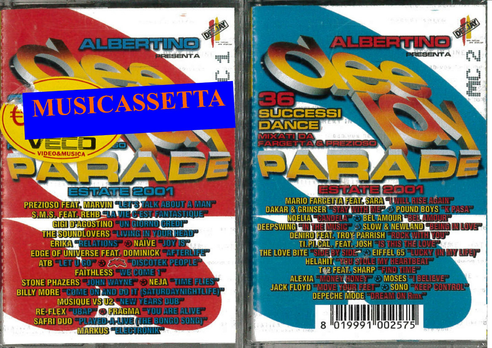 DEEJAY PARADE ESTATE 2001 2MC DANCE   MUSICASSETTA