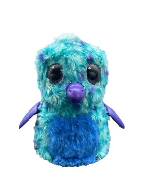 T6  Hatchimals Fabula Forest Fluffy Interactive Pet, Puffatoo - Blue Teal Purple