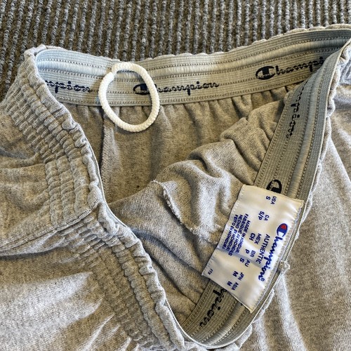 Pantaloncini Champion Uomo S Grigio Heather Tasche Allungate Atletiche - Foto 6 di 8