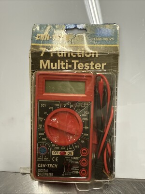 CEN-TECH 7 Function Digital Multimeter, Item #98025 - NEW!