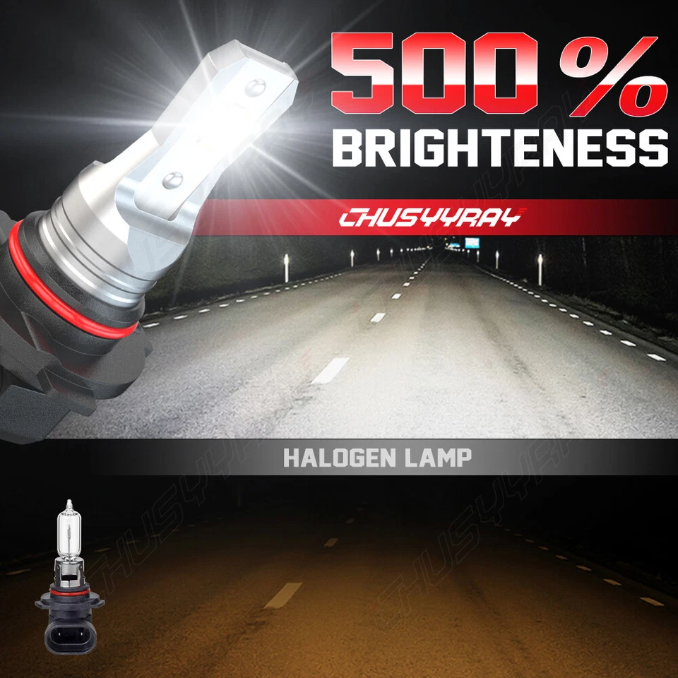 Fit 2000-2017 Freightliner Columbia Truck LED Headlight High Low Bulbs Kit 6000K - Image 4 of 4