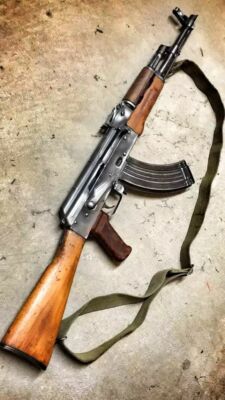 METALLSCHILD FEUERWAFFE AK 47 30 X 20 CM