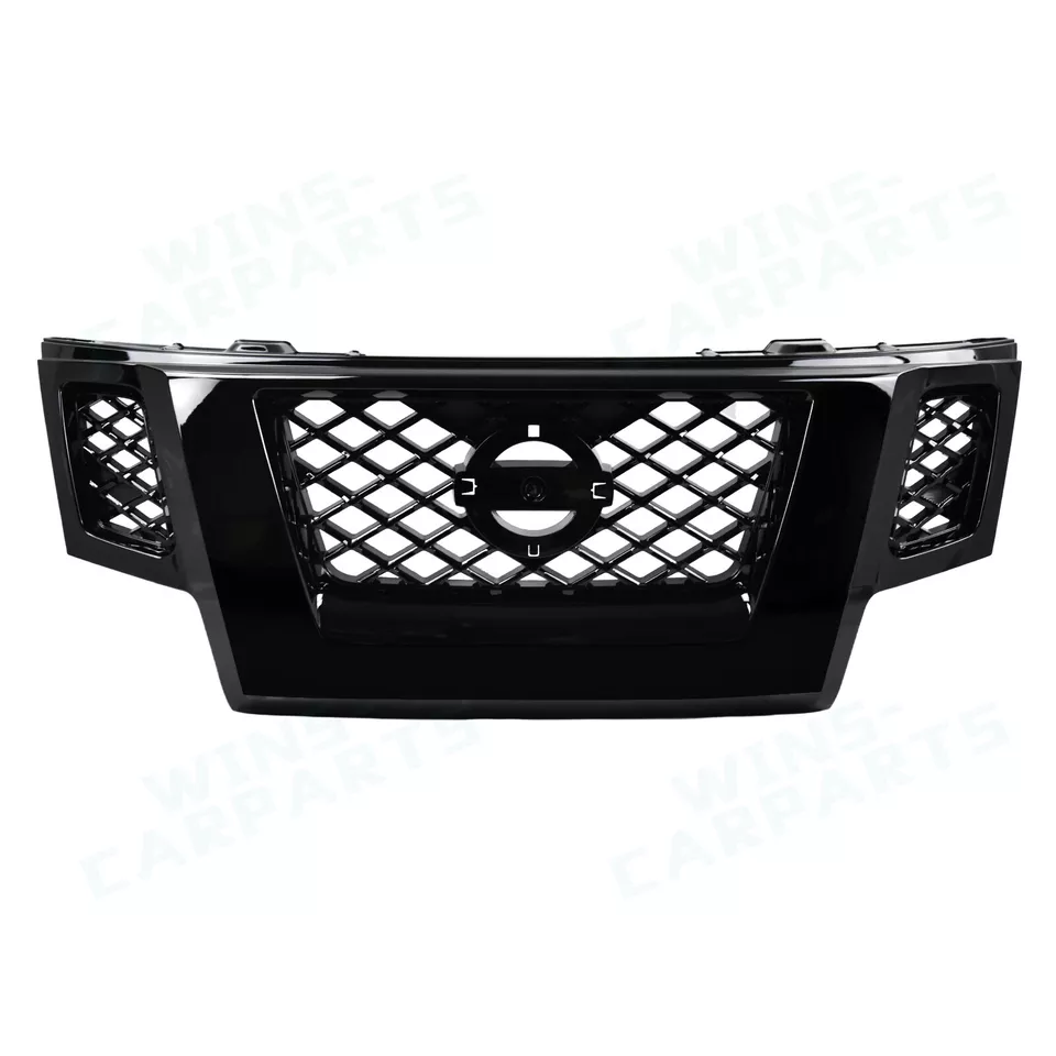 For 2009 2010 2011 2012 2013 Nissan Xterra Gloss Black Shell Grille Assembly NEW - Image 3 of 4