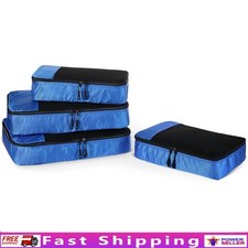 Durable Travel Packing Cubes Organizer W/ Mesh Panel Zippered Luggage Storage US