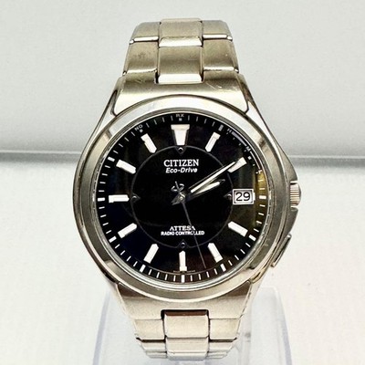 Citizen Herren Solaruhr schwarz H110-T011331 leichtes Titangehäuse