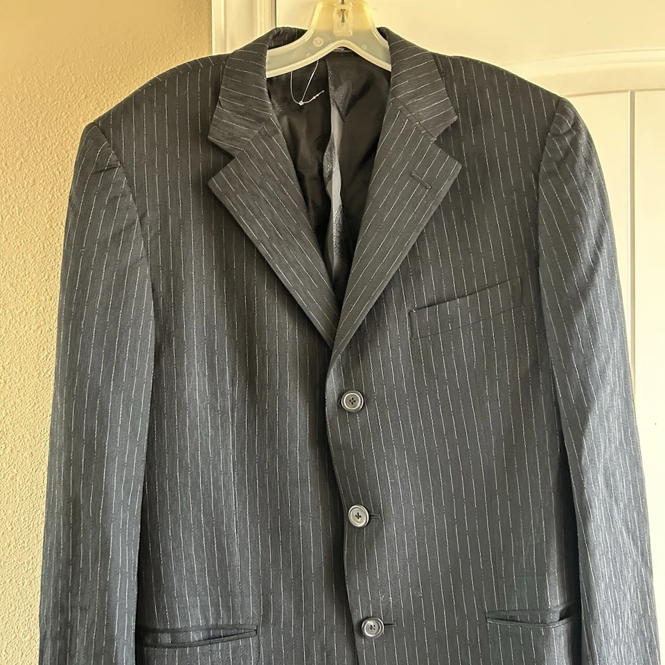 Vtg Gianni Versace Wool Blend Blazer Jacket Coat $1295 - Image 3 of 4