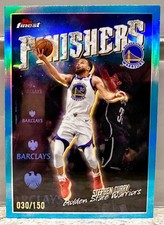 JERSEY # MATCH! 2025 Topps Finest Stephen Curry Finishers Blue Sky 30/150! GSW!