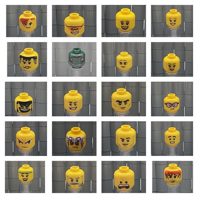LEGO  1x Kopf Minifig Figur bedruckt versch. Typen - 047