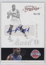 2012-13 Panini Signatures Red 46/49 Jason Maxiell #116 Auto y8p