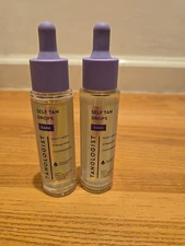 2 Self Tanner TANOLOGIST Express Tan Drops Face Body Tanning - Dark SHIPS FREE!