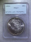 1884 Morgan Silver Dollar PCGS MS63