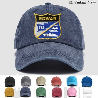 Customized Personalization Embroidered Hat Uss Rowan Dd-782, Trucker Hat, Gift