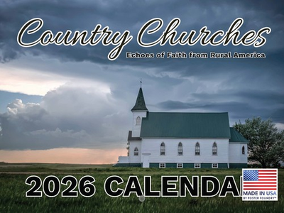#ad Country Churches 2026 Calendar Wall Rural Church Religious Worship $16.99