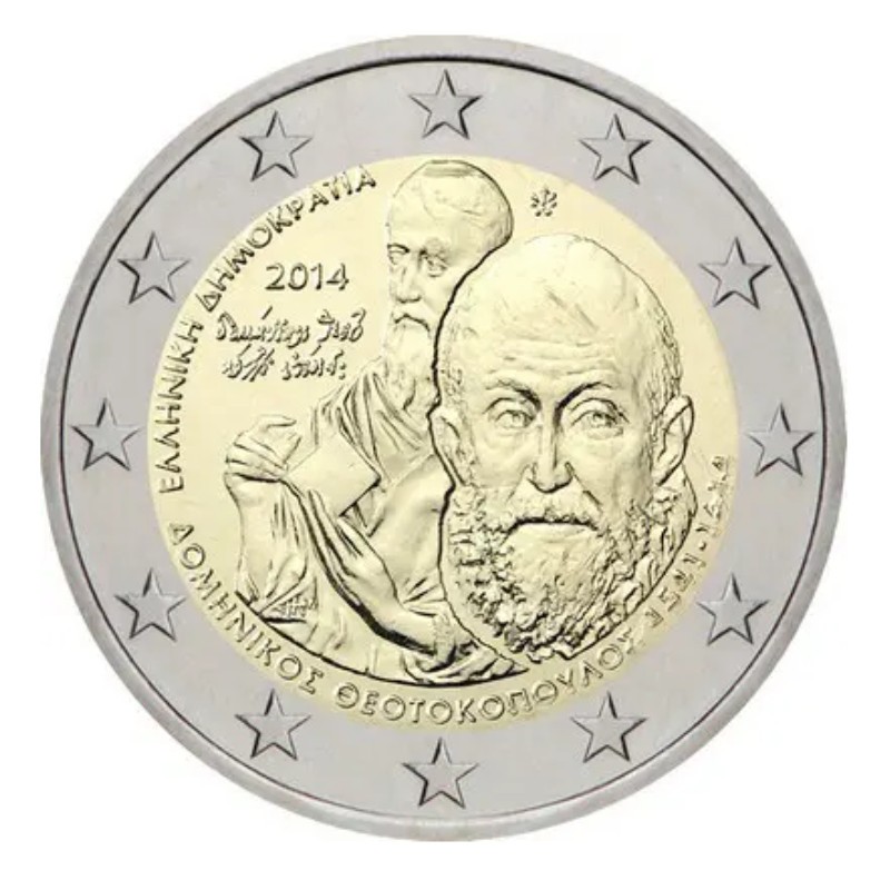 2 euros commémorative Grèce 2014 - El Greco.