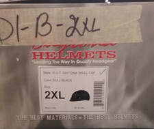 NEW DAYTONA HELMETS D1-B-2XL 1/2 SHELL HELMET...