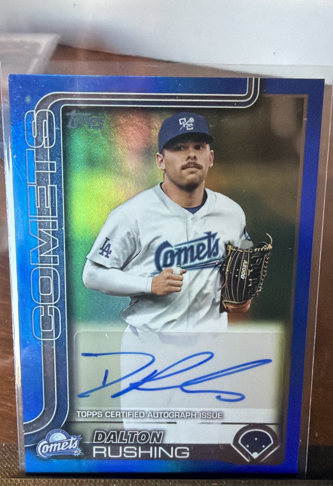 2025 Topps Pro Debut - Dalton Rushing #PD-104 Blue Foil Autographs /150 (AU, RC)