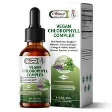 Chlorophyll Liquid Drops 200mg - Supports Immune Health, Internal Cleansing