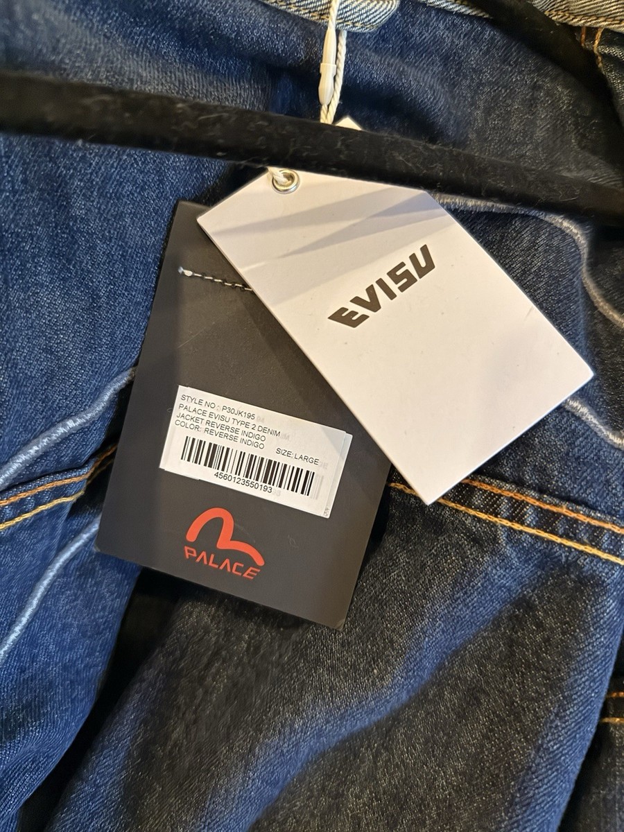 Palace x Evisu Reverse Denim Sakura Selvedge Jacket | eBay