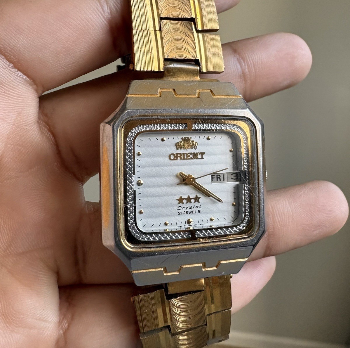 Orient Freza 469ED5-40 CA 3 Stars 21 Jewels Automatic Watch Day
