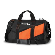 16-Inch Wide Mouth Tool Bag, Tool Organizer Tote Bag with Shoulder Strap, Heavy