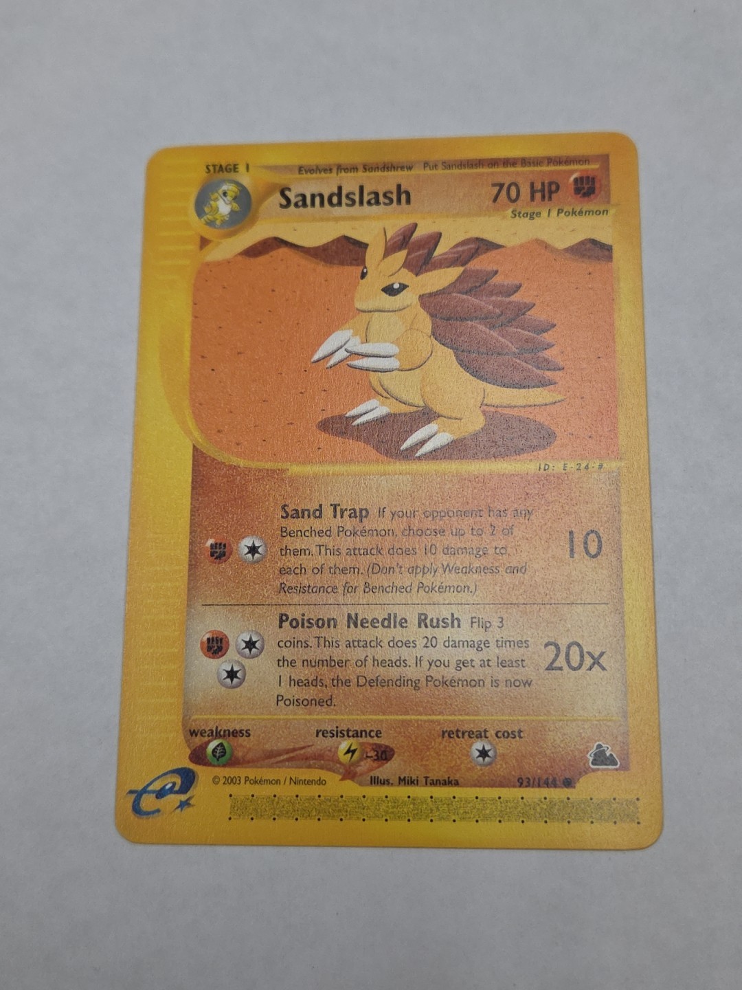 Pokemon TCG Sandslash 93/144 Skyridge Regular NM