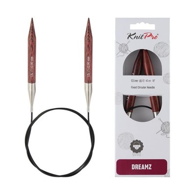 KnitPro Dreamz Fixed Circular Knitting Needles 16'' (40cm) US 17 (12mm)