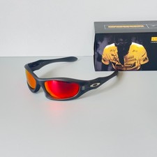 Oakley 00s Monster Dog Vintage Sunglasses Black Frame Fire Lenses