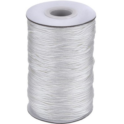 109 Yards White Braided Blind Cord 1.4mm for Window Shades Crafts Gardening