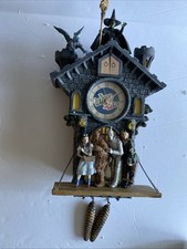 The Bradford Exchange Wizard of Oz Cuckoo Clock Barking Toto A1131 PLEASE READ