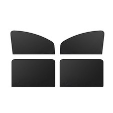 DACIRTY 4 PCS Side Window Windshield Sunshield, Full Shade Front Rear Black
