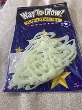 VTG 27 Pc Glow in the Dark Stars Shining Star...