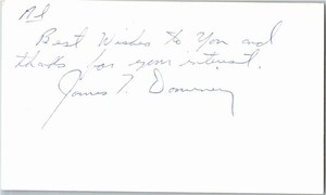 1970's -James Dominey- Signed/Autograph/Auto Postcard Valdosta State Univ NBA