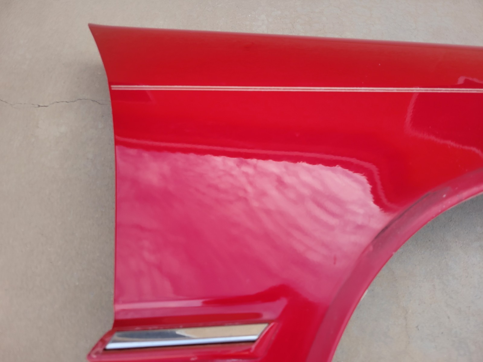 1989–1991 Chrysler TC By Maserati Front Passenger RH Fender Assembly OEM Red Use