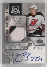 2006-07 Upper Deck The Cup Rookie /249 Travis Zajac #141 Patch Auto 8sr