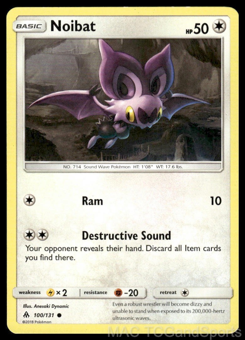 Noibat 100/131 Forbidden Light Pokemon TCG NM