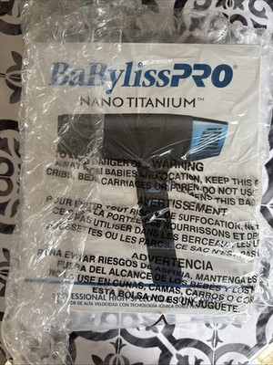 BaByliss PRO Nano Titanium Professional Dual Ionic Dryer Black & Blue BNTMB9100