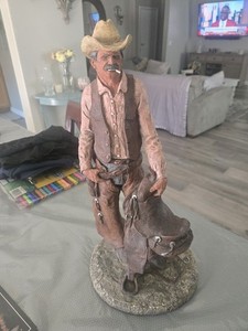 Daniel Monfort original Western Sculpture Bronco Buster 