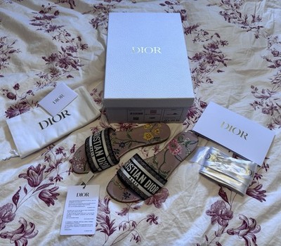Dior Dway slide rosa Gr 39,5 Neu, Fullset Mit Rechnung