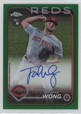 2024 Topps Chrome Rookie Auto Green Refractor /99 Jake Wong #RA-JAW Auto jv5