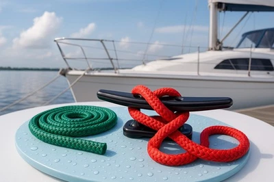 SEILFLECHTER TAUWERK GMBH Knotenbrett Übungsset – Seil Klampe Knotenbox– 9 Knoten lernen SBF-Vorbereitung