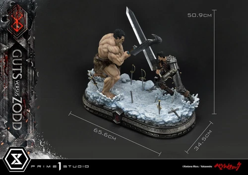 Prime 1 Studio GUTS VERSUS ZODD DELUXE VER BERSERK Resin Figure Statue L65CM - Bild 3 von 13