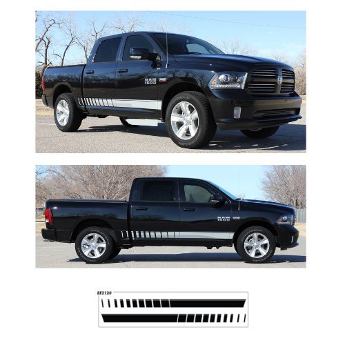 Dodge Ram Rocker Strobes Graphic Kit - Gloss Black | eBay