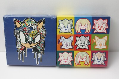 Sonic the Hedgehog Canvas Art 2 types set Tails Sonic Knuckles SEGA